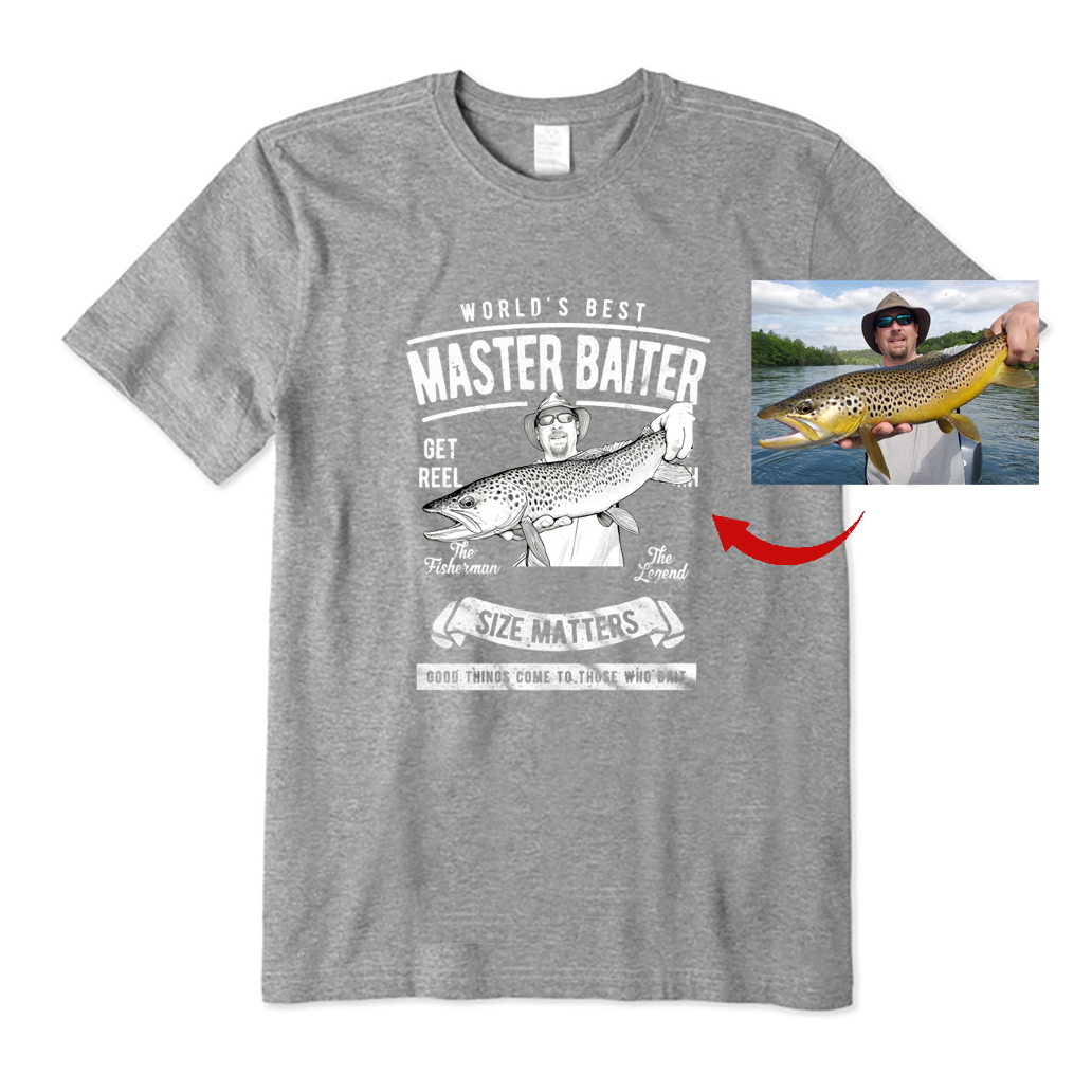 Personalized World's Best Master Baiter T-Shirt