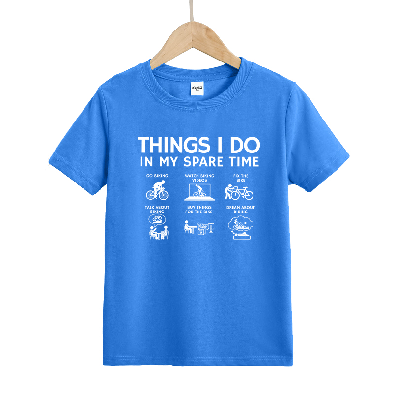 Things I Do in My Spare Time Cycling Bike Lover Kids T-Shirt