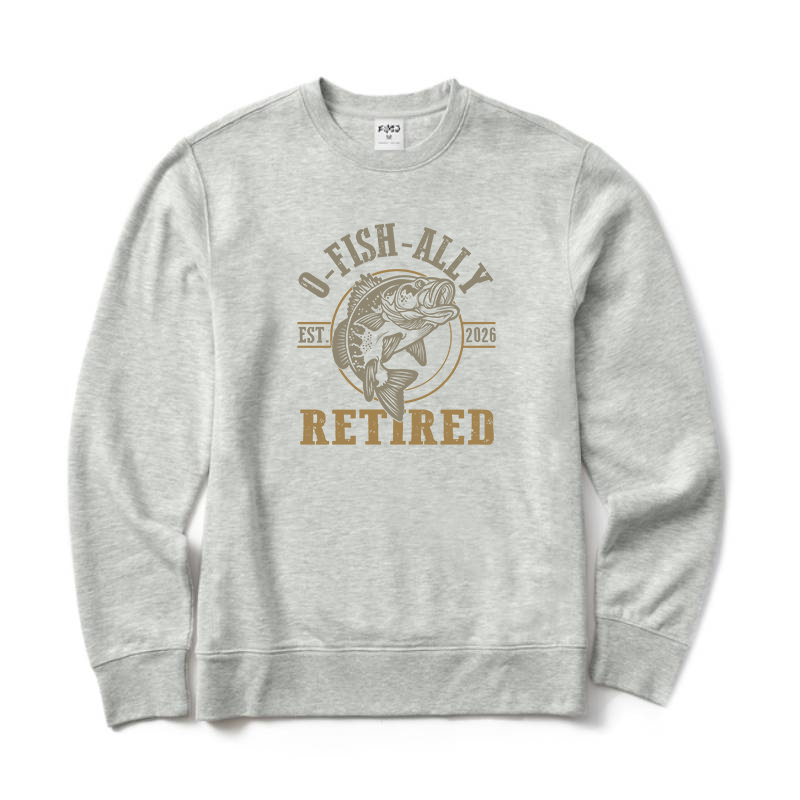 O Fish Ally Retired Est 2026 Fishing Crewneck Sweatshirt