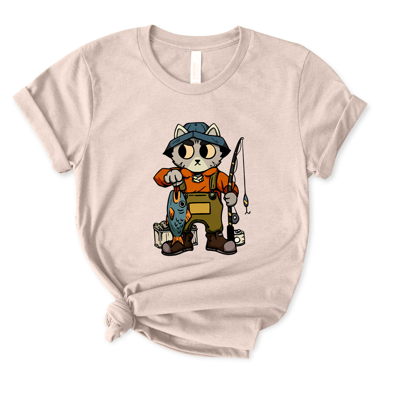 Cat Fishing T-Shirt for women