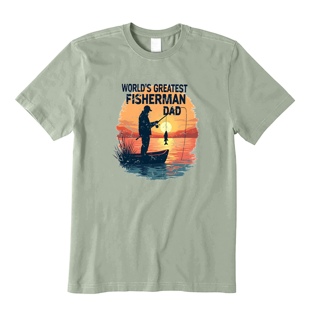 World's Greatest Fisherman Dad T-Shirt
