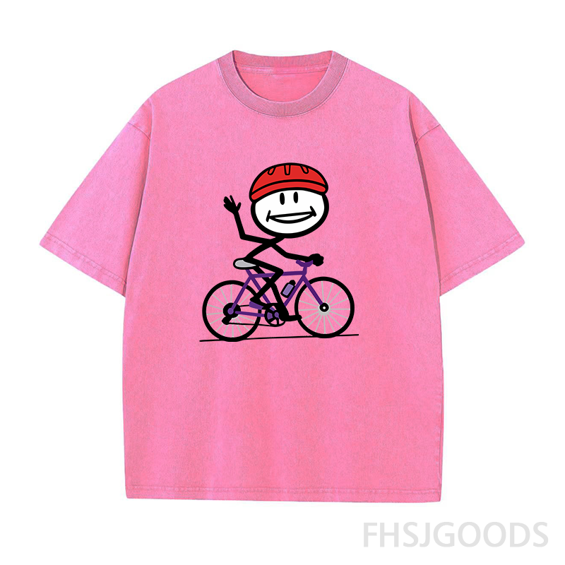 Smile Cycling Unisex Distressed T-Shirt