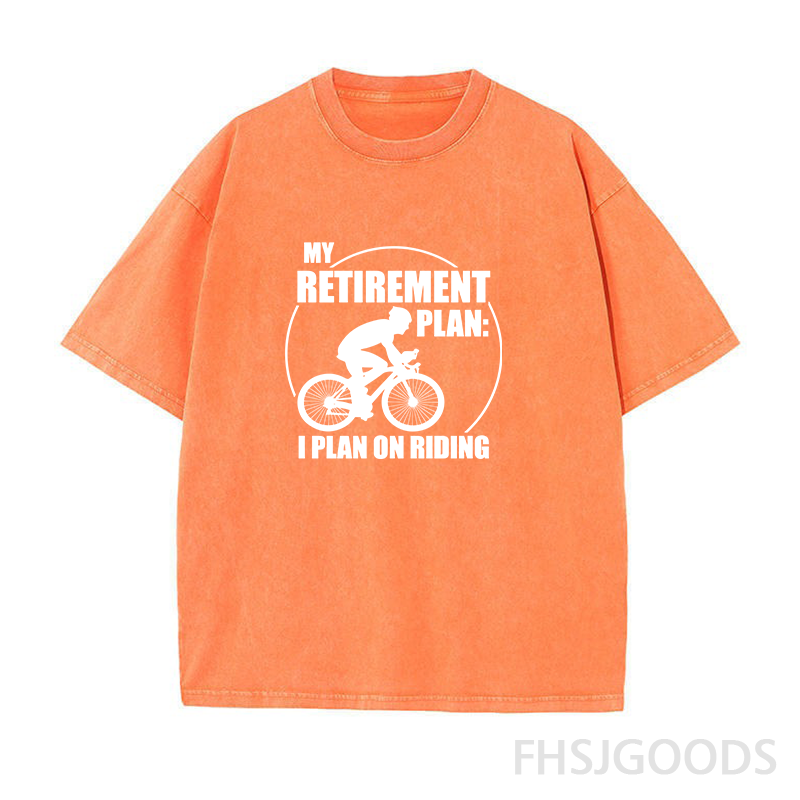 Retirement Cycling Unisex Distressed T-Shirt