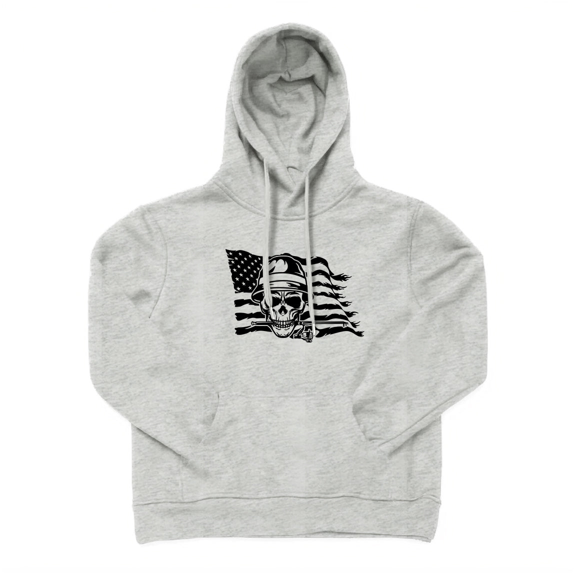 US Skull Fishing Hoodie
