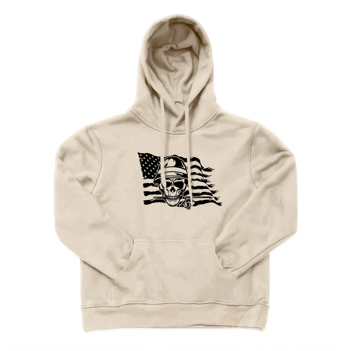 US Skull Fishing Hoodie