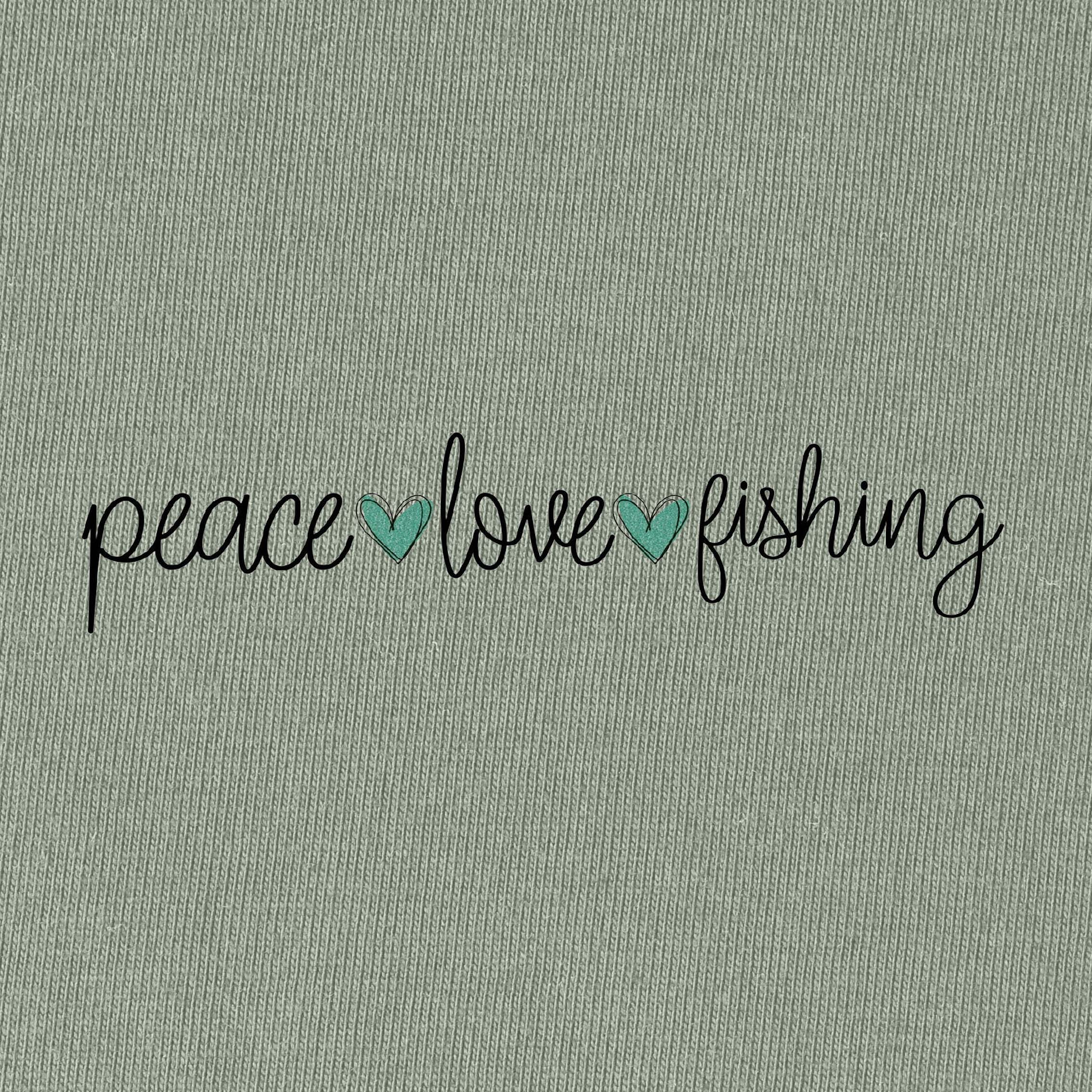 Peace Love Fishing T-Shirt for Women