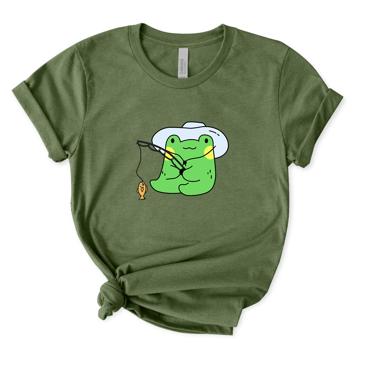 Frog Fishing T-Shirt for women