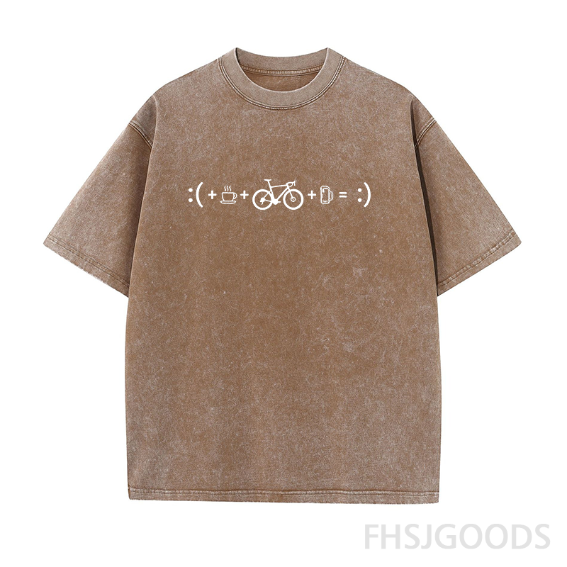 Bicycle Happiness Formula Unisex Distressed T-Shirt