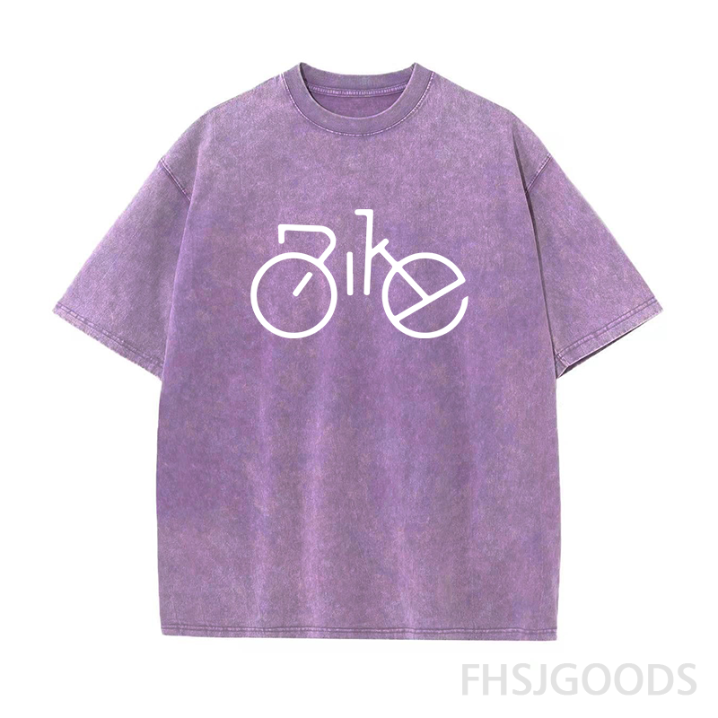 Bike Unisex Distressed T-Shirt