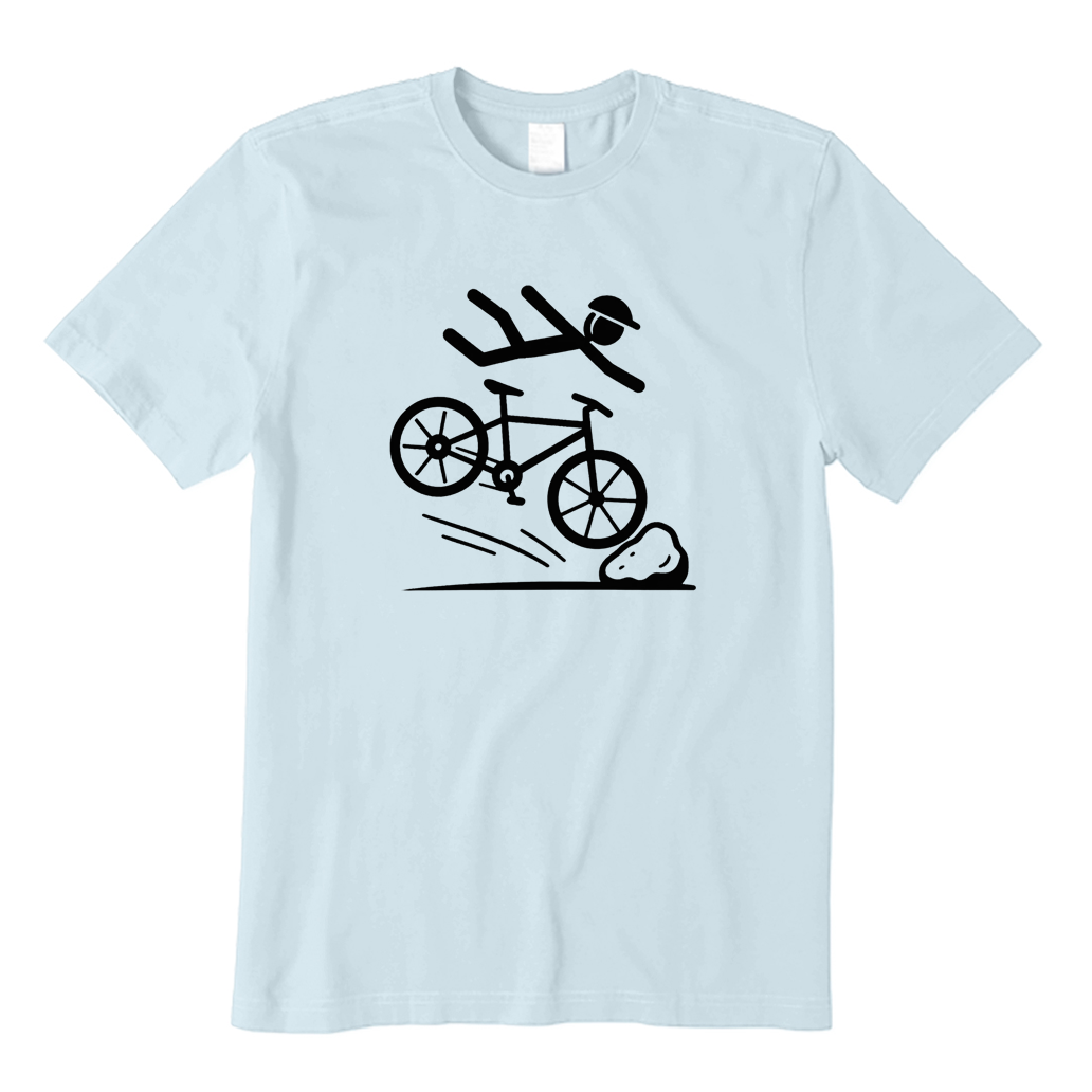 Mountain Bike Crash Cycling T-Shirt