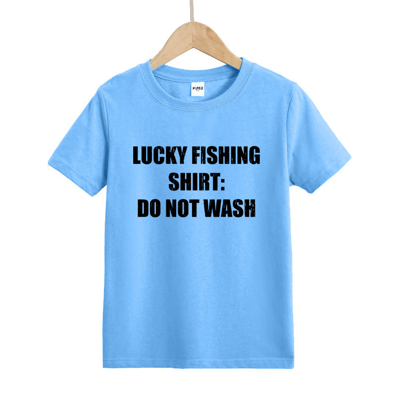 Lucky Fishing Shirt Do Not Wash Kids T-Shirt