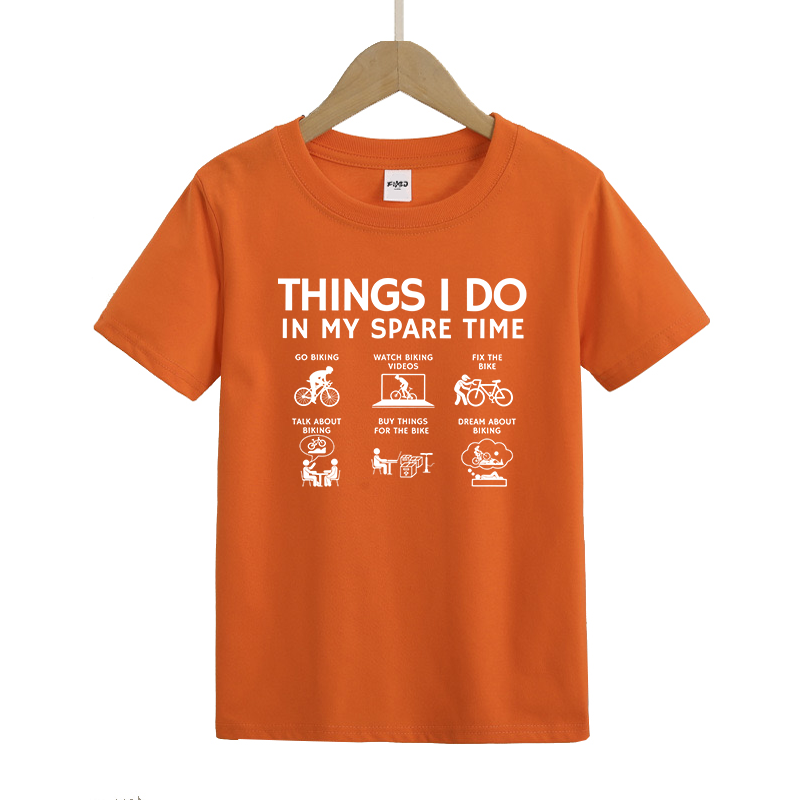 Things I Do in My Spare Time Cycling Bike Lover Kids T-Shirt