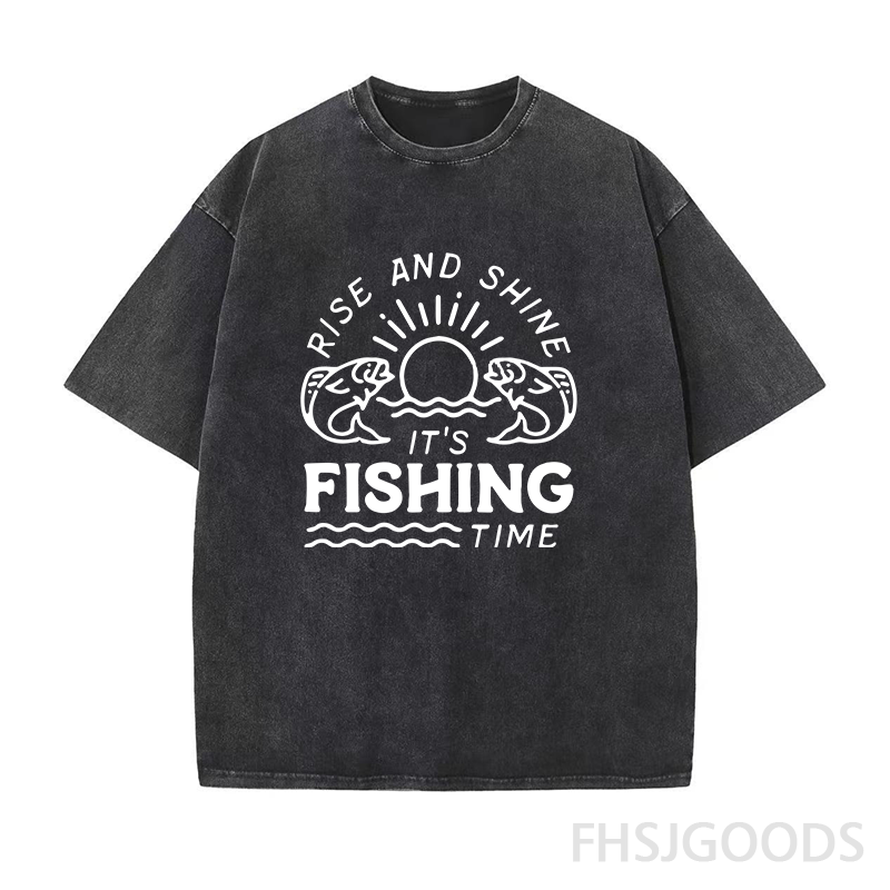 It's Fishing Time Unisex Distressed T-Shirt