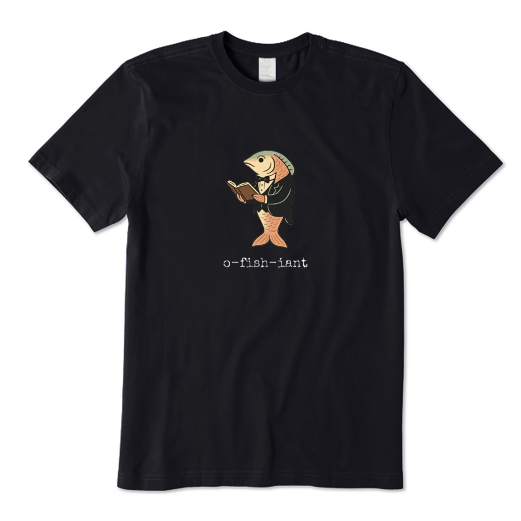 O Fish Iant Formal Fish Reading A Book T-shirt
