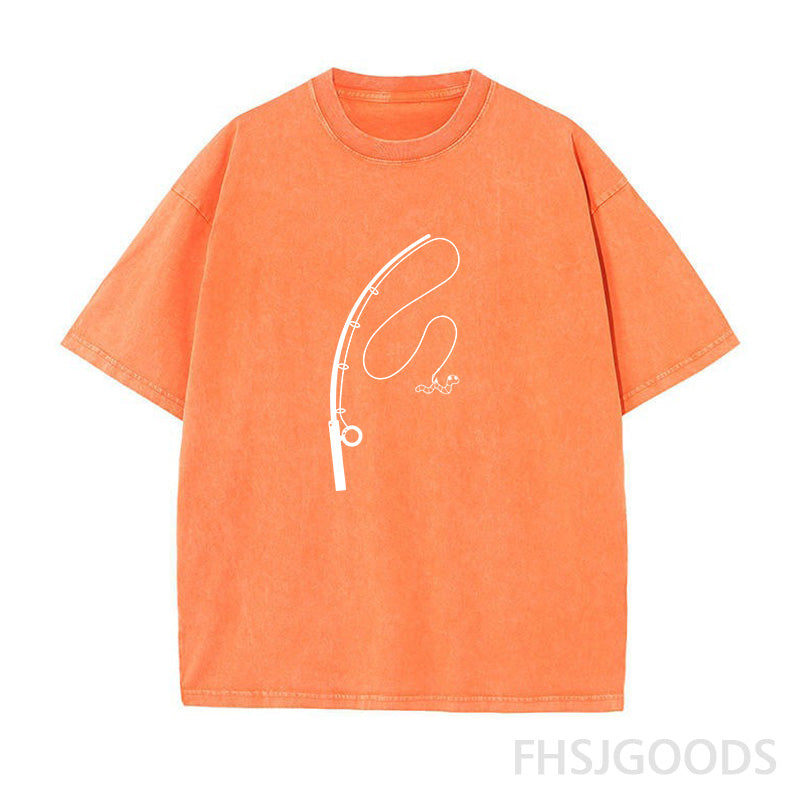 Fishing Unisex Distressed T-Shirt