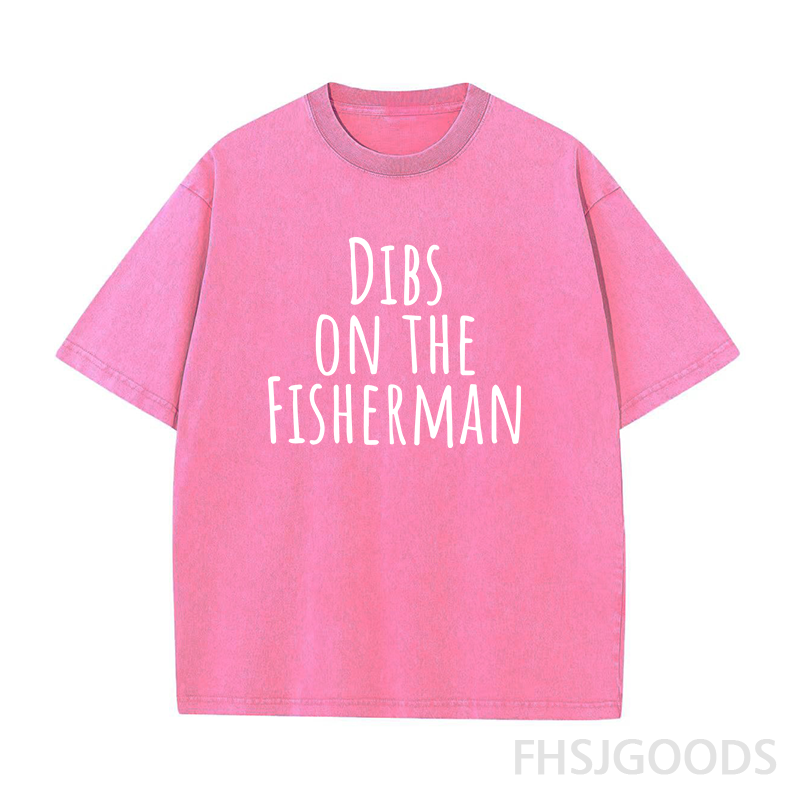 Dibs on The Fisherman Unisex Distressed T-Shirt