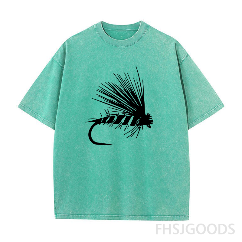 Fly Fishing Fly Unisex Distressed T-Shirt