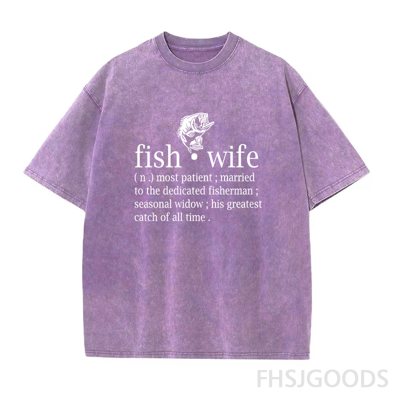 Fish Wife Unisex Distressed T-Shirt