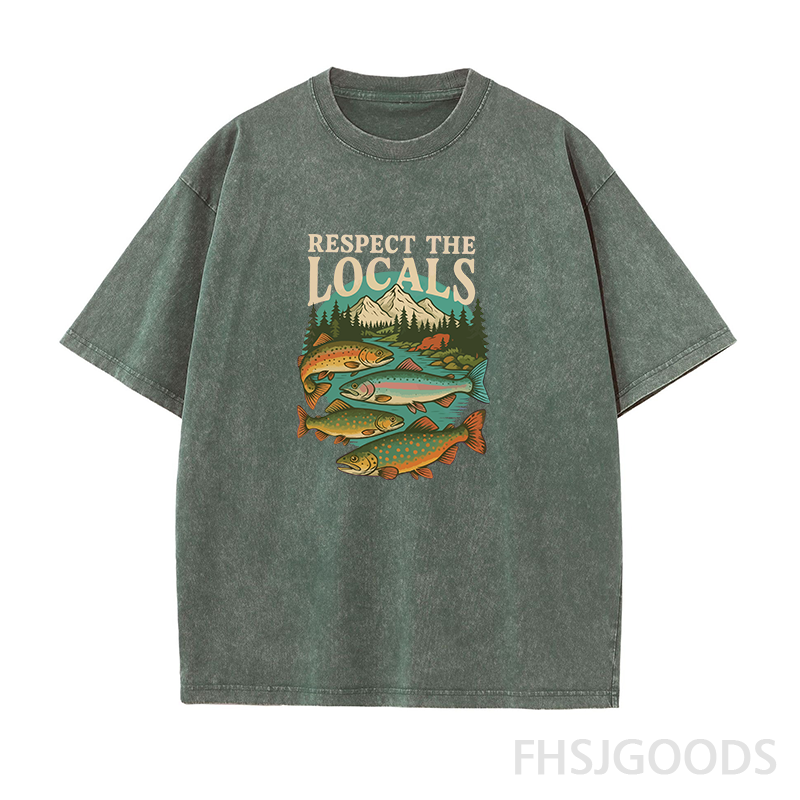 Respect The Locals Unisex Distressed T-Shirt
