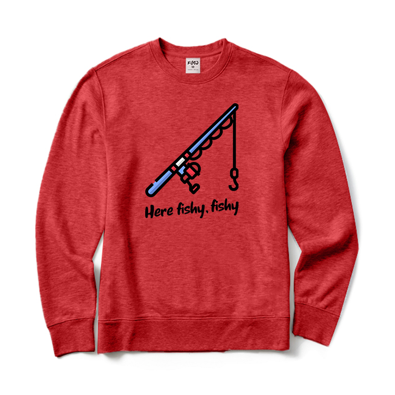 Here Fishy Crewneck Sweatshirt