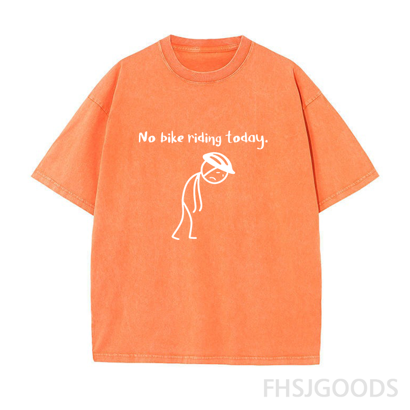 No Bike Riding Today Unisex Distressed T-Shirt