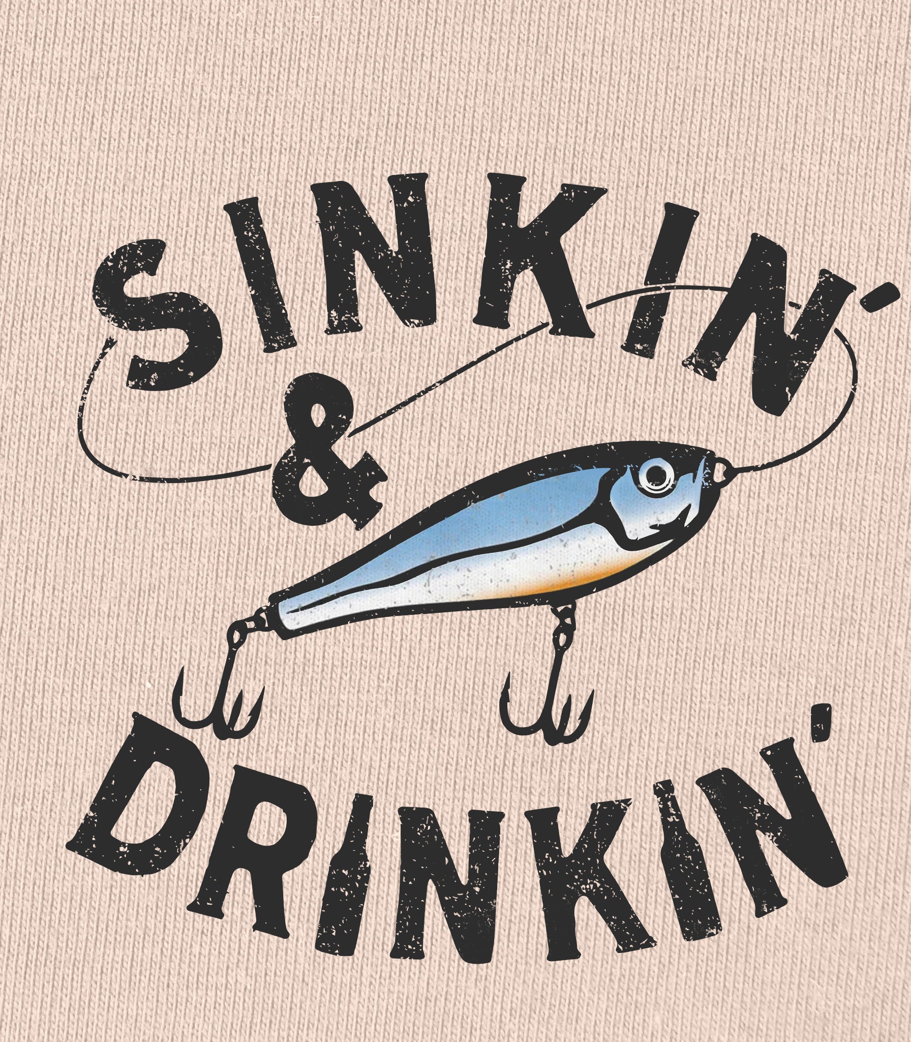 Sinkin' & Drinkin' Fishing T-Shirt for women