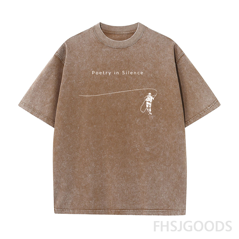 Fly Fishing Unisex Distressed T-Shirt