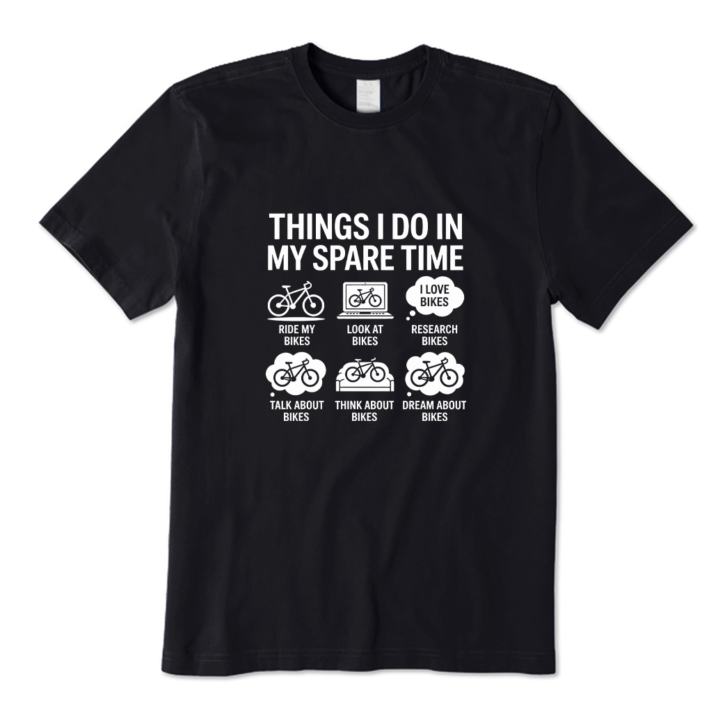 All My Spare Time Is Bikes T-shirt