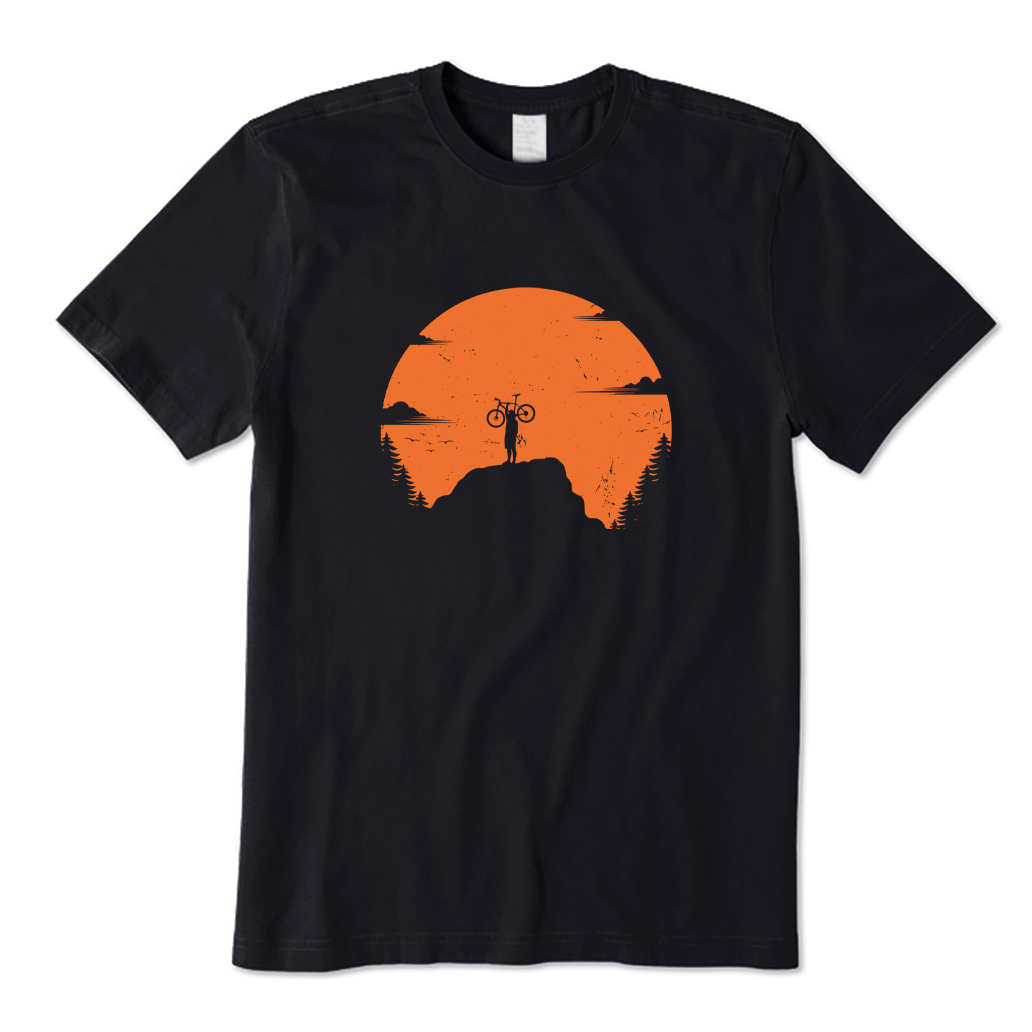 Sunset Mountain Biking T-shirt