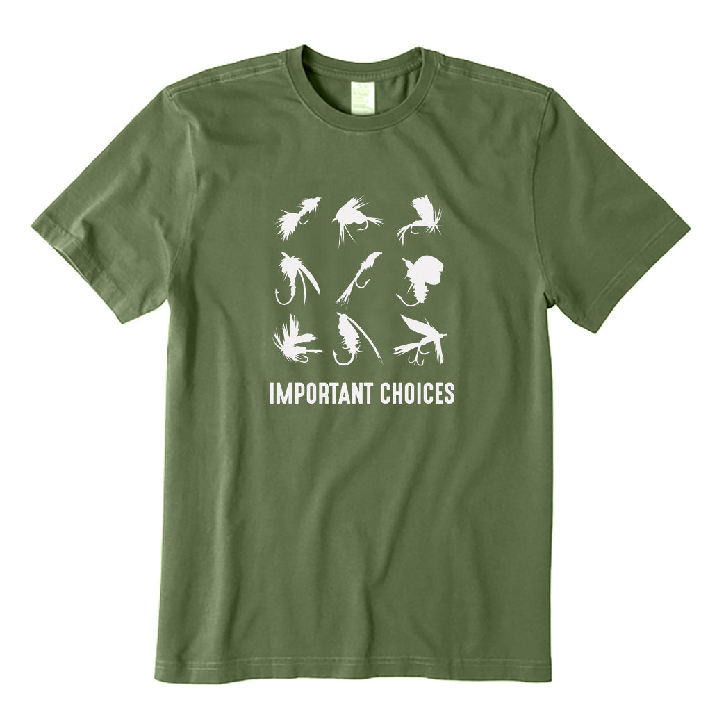 Important Choices Fly Fishing Flies T-Shirt