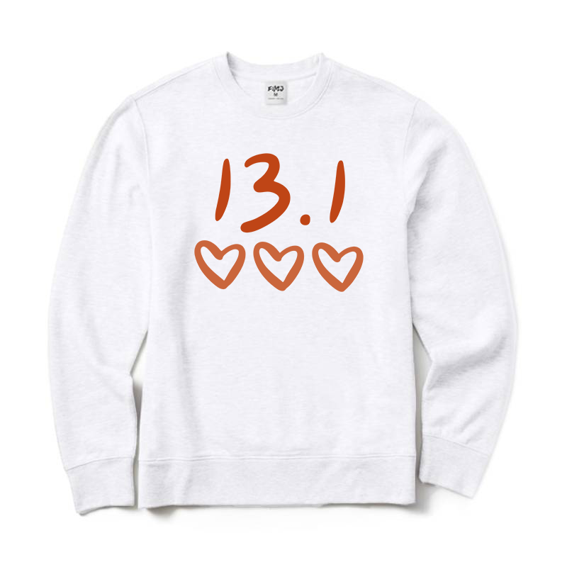 Half Marathon Runner Crewneck Sweatshirt