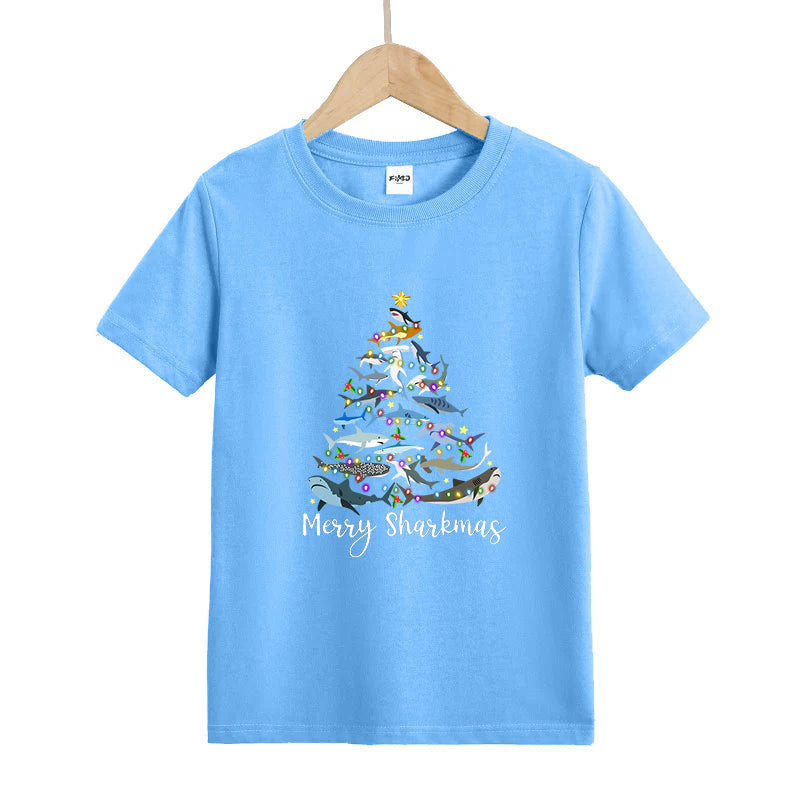 Merry Sharkmas Kid's T-Shirts