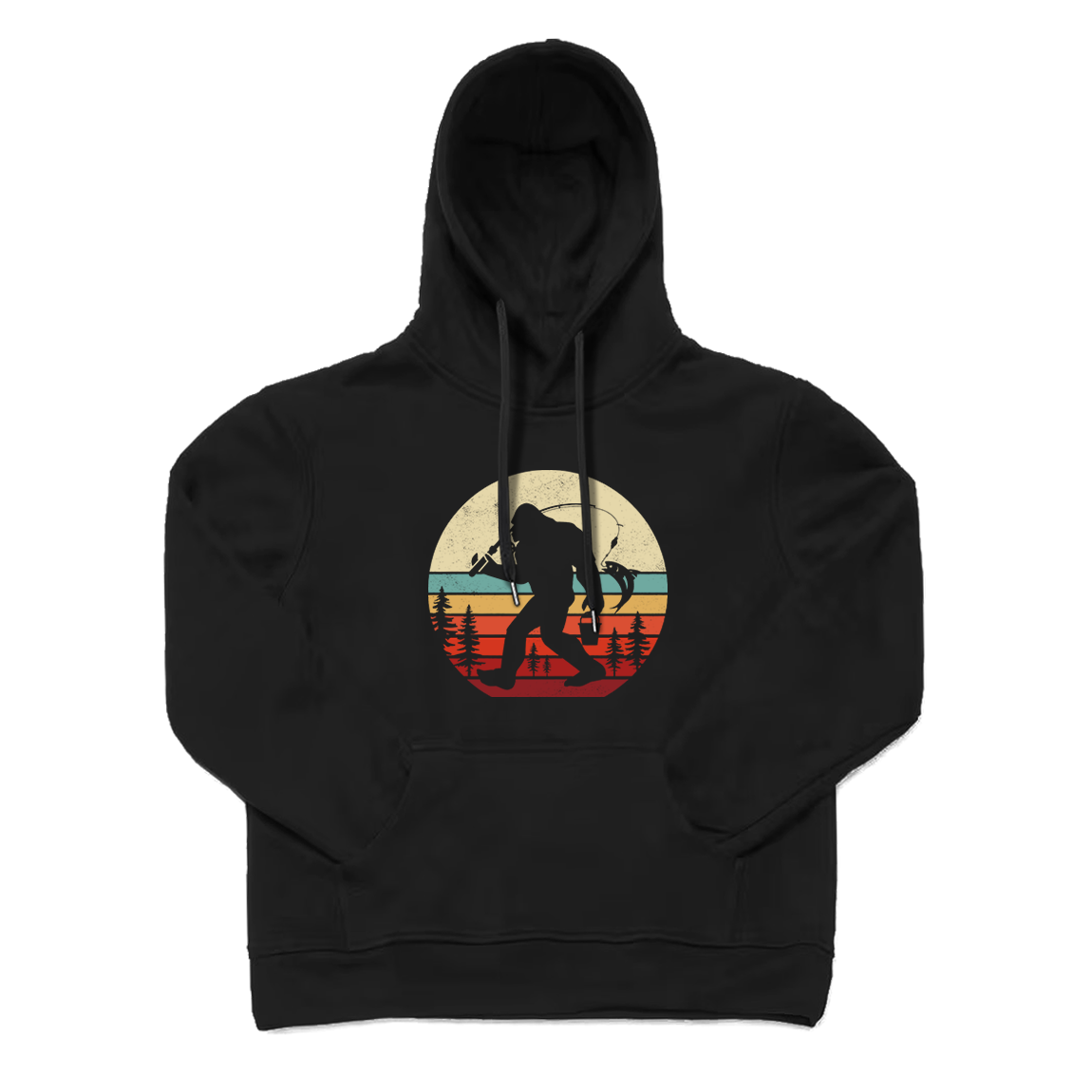 Bigfoot Fishing Hoodie