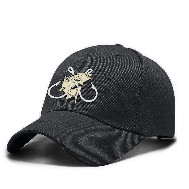 Fishing Hook And Fish Cap