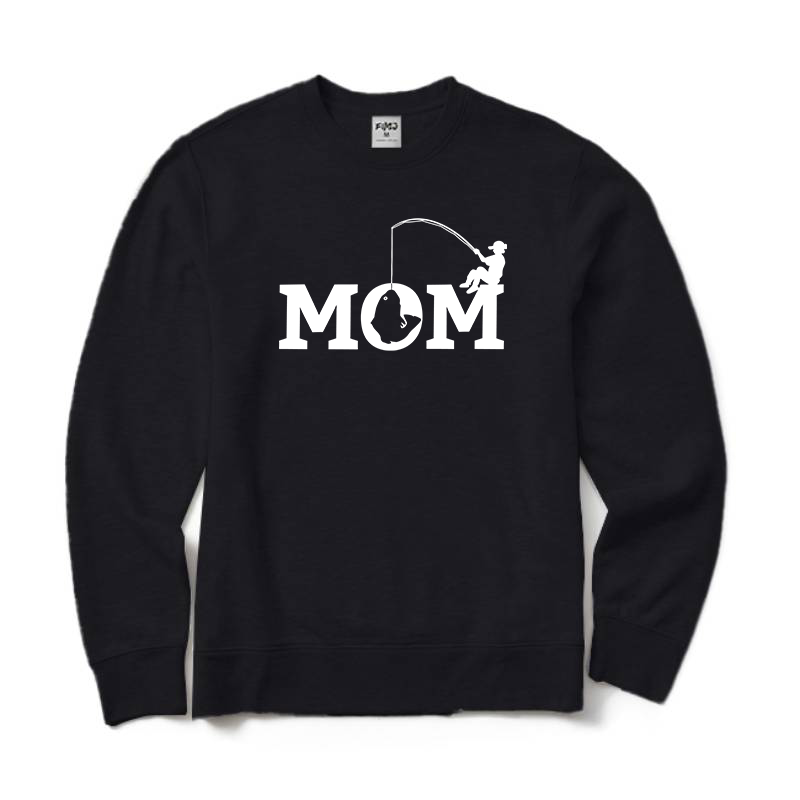 Fishing Mom Crewneck Sweatshirt