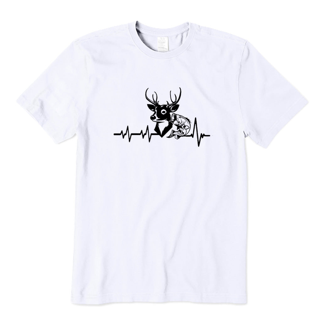 Deer and Fish Heartbeat T-Shirt