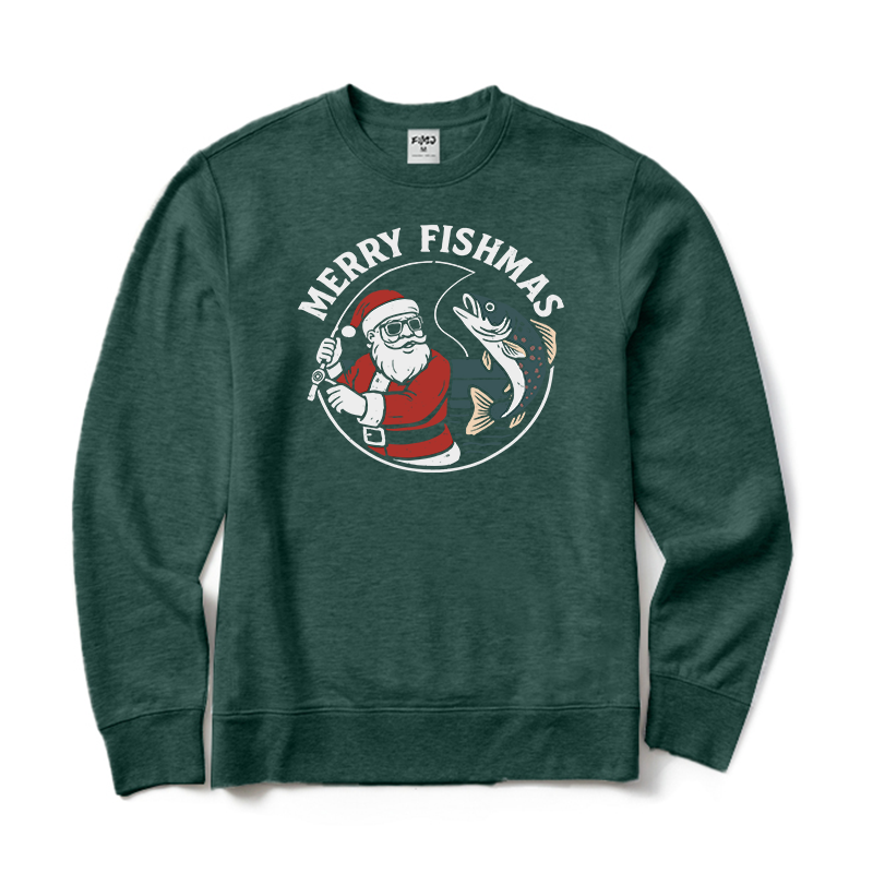 Merry Fishmas Crewneck Sweatshirt