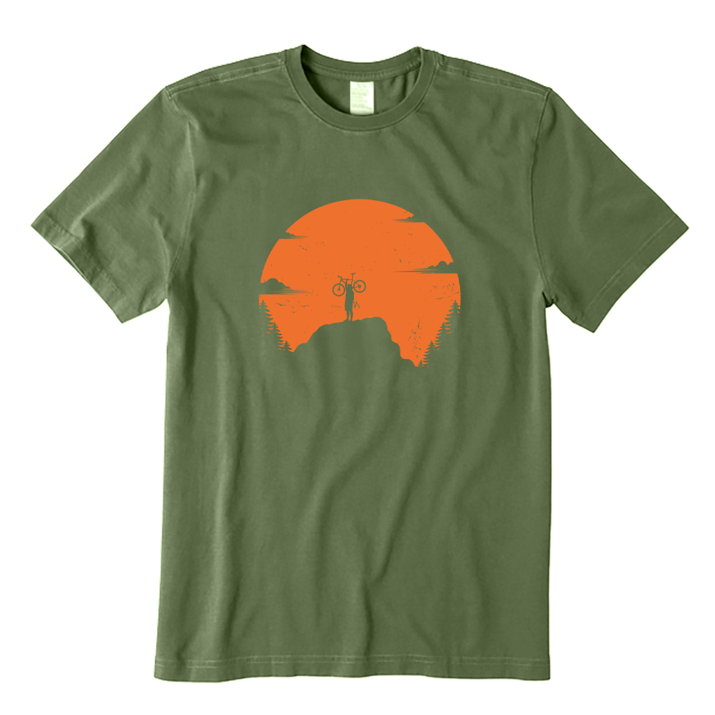 Sunset Mountain Biking T-shirt