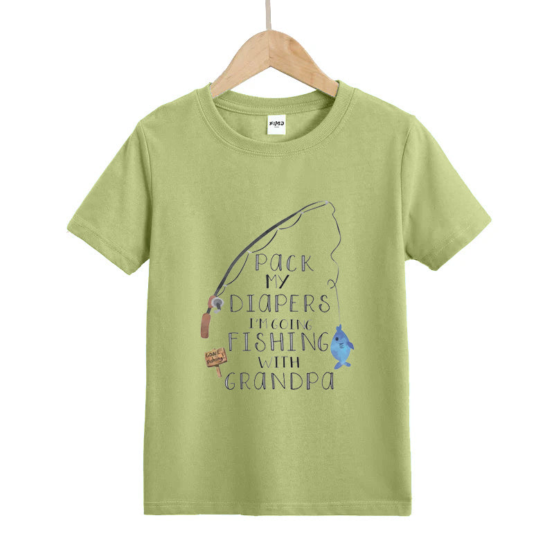 Grandpa's Fishing Buddy Kid's T-Shirts