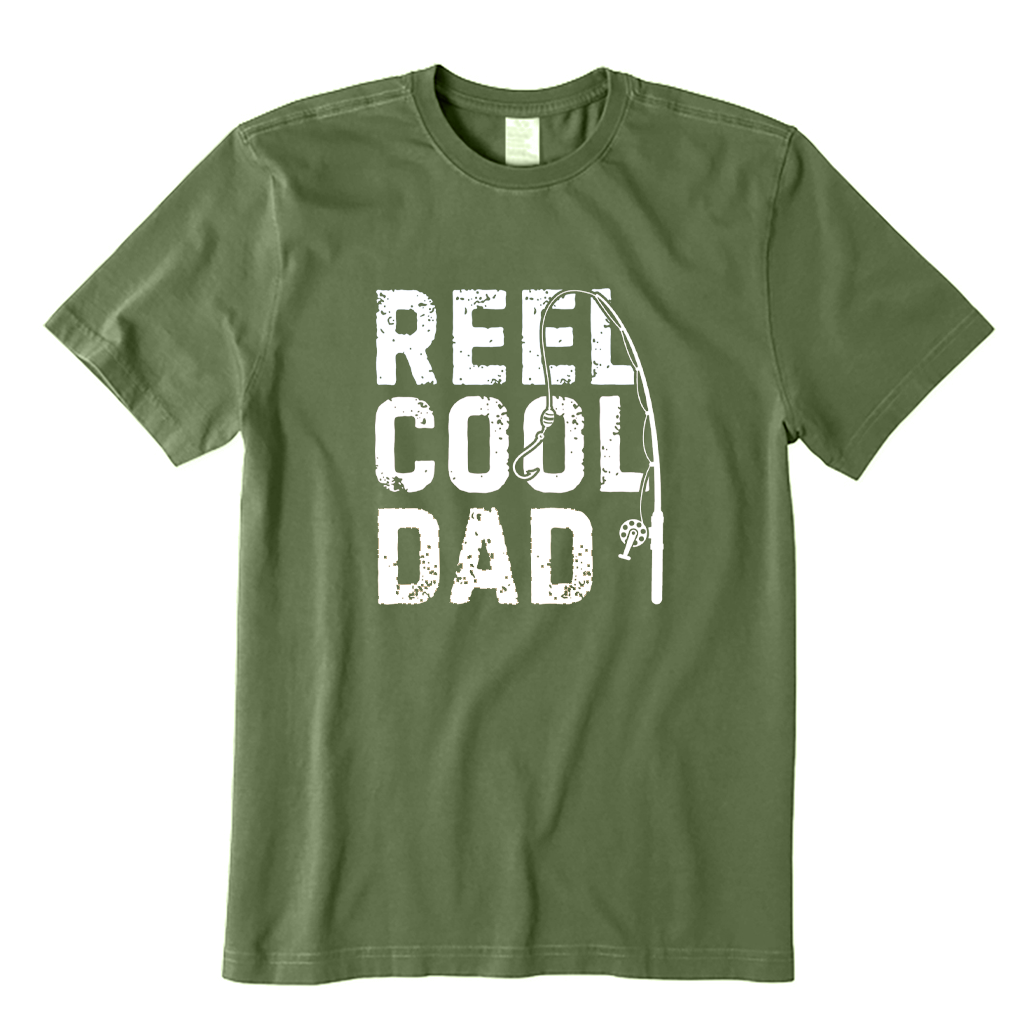 Vintage Reel Cool Dad Fishing T-shirt