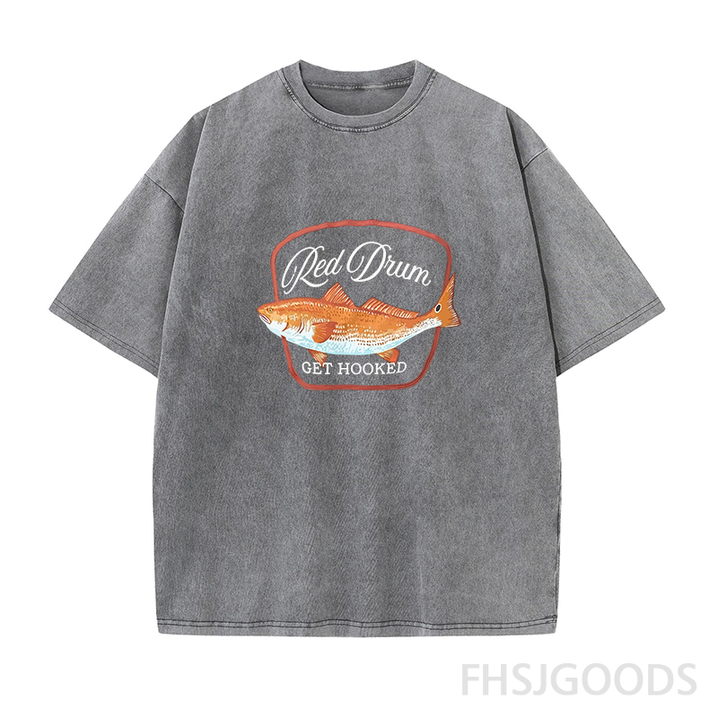 Red Drum Get Hooked Unisex Distressed T-Shirt