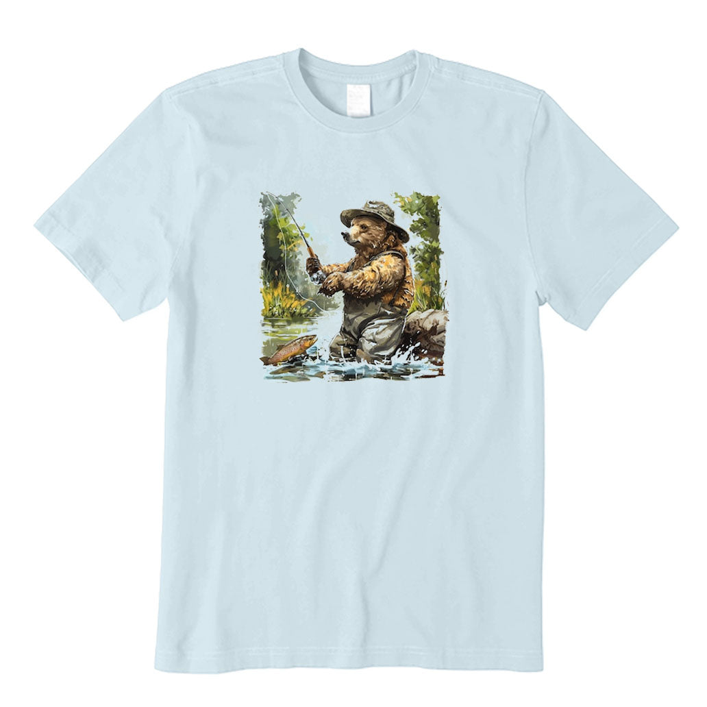 Cute Bear Fishing T-Shirt