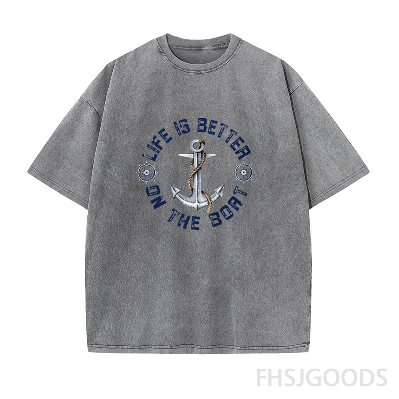 Life Is Better on The Boat Unisex Distressed T-Shirt