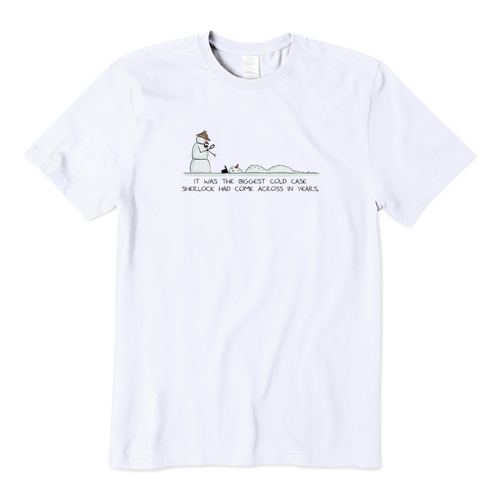 Snowman Sherlock Christmas T-Shirt