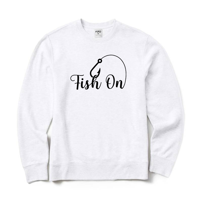 Fish On Fishing Crewneck Sweatshirt