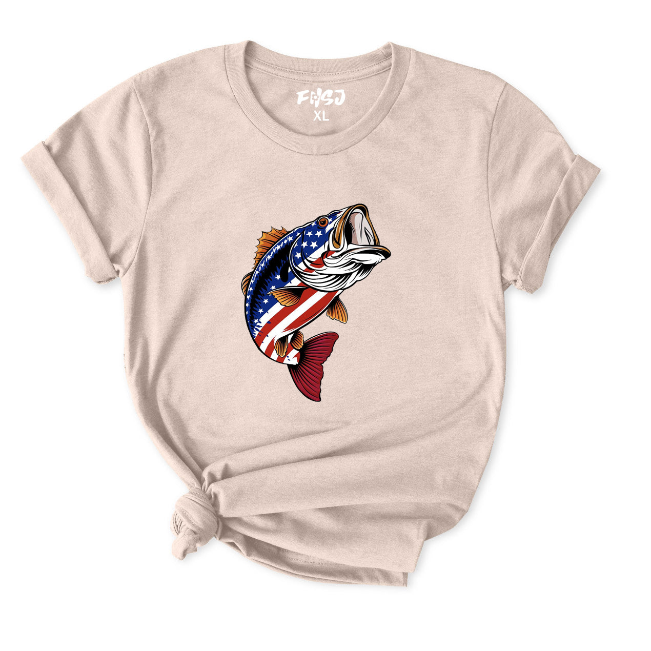 American Flag Bass T-Shirt for Women