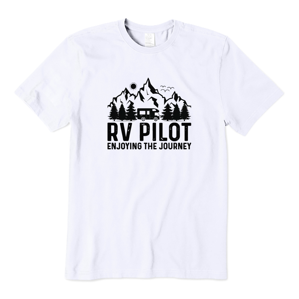 RV Pilot Enjoying The Journey Camping T-shirt