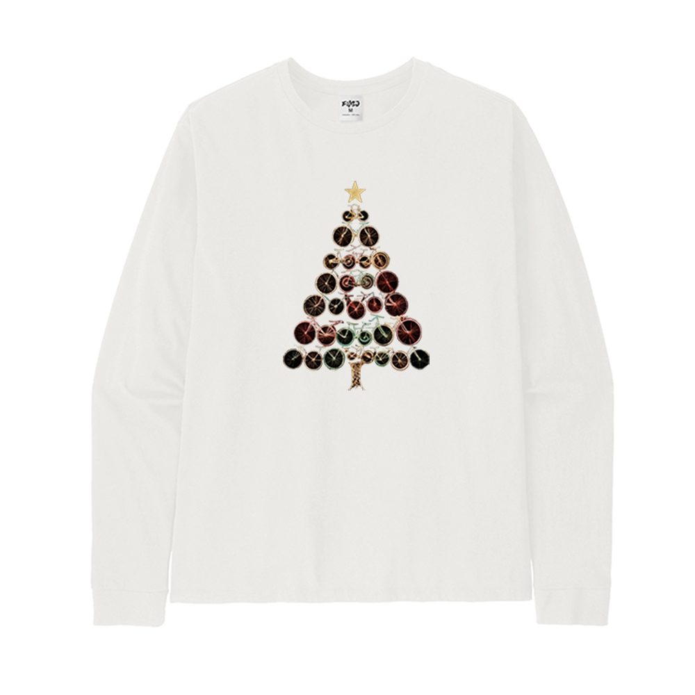 Christmas Bike Tree Long Sleeve T-Shirt