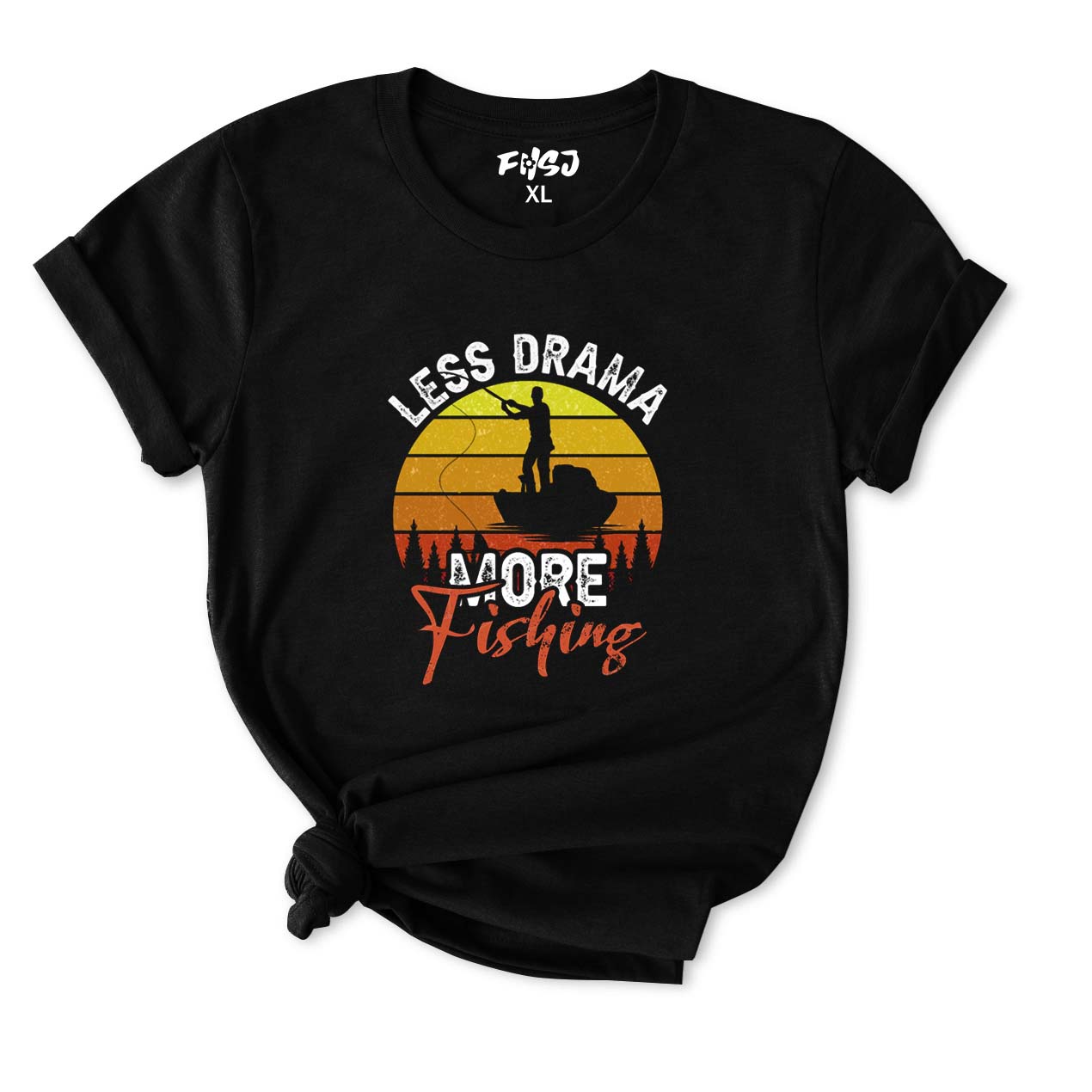 Less Drama More Fishing T-Shirt for Women