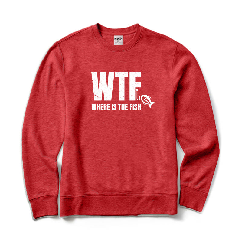 WTF Where Is The Fish Crewneck Sweatshirt